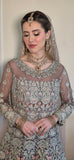 Silver Zardozi Heavy Embroidered Bridal Gharara