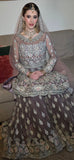 Silver Zardozi Heavy Embroidered Bridal Gharara