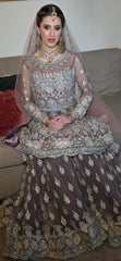 Silver Zardozi Heavy Embroidered Bridal Gharara