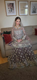 Silver Zardozi Heavy Embroidered Bridal Gharara