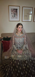 Silver Zardozi Heavy Embroidered Bridal Gharara