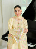 Chiffon Embroidered Yellow Suit