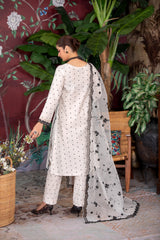 Pearl art silk embroidery suit