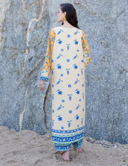 Zizi – Two Piece Block Print Cape Kaftan Set