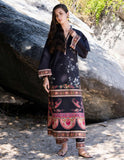 Amal – Two Piece Block Print Cape Kaftan Set