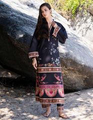 Amal – Two Piece Block Print Cape Kaftan Set