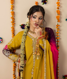 Raw Silk Embroidered 3 Piece Suit