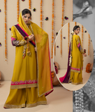 Raw Silk Embroidered 3 Piece Suit