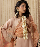 3 Piece Silk Gold Embroidered Suit