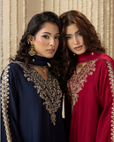 Traditional Embroidered Silk 3 Piece Suit