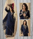 Traditional Embroidered Silk 3 Piece Suit