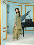GREEN CHIFFON EMBROIDRED SUIT
