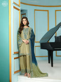 GREEN CHIFFON EMBROIDRED SUIT