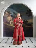 RED EMBROIDERED SUIT WITH GOTA WORK
