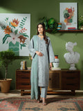 Linen Embroidered 3 Piece Suit
