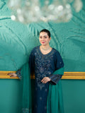 Royal Blue Embroidered 3 Piece Suit