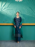 Royal Blue Embroidered 3 Piece Suit